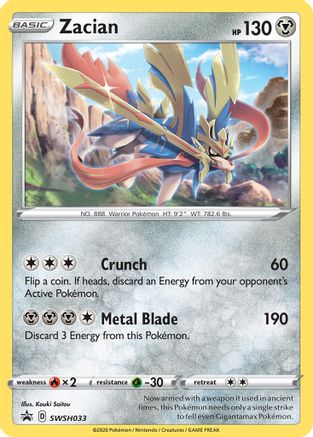 [PKM] Zacian (SWSH033) [Sword & Shield: Black Star Promos]