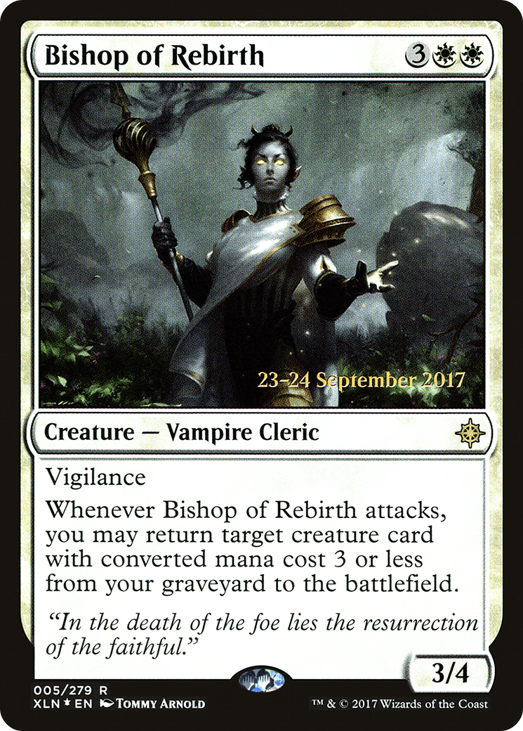 {R} Bishop of Rebirth [Ixalan Prerelease Promos][PR XLN 005]