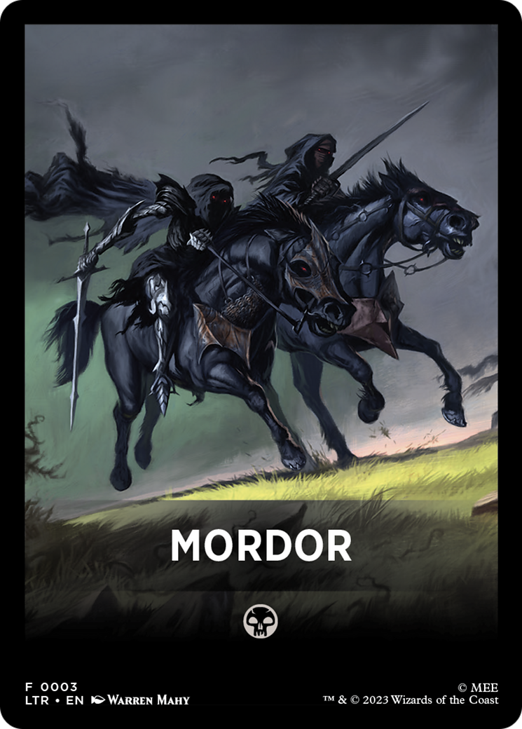 {T} Mordor Theme Card [The Lord of the Rings: Tales of Middle-Earth Tokens][THM TLTR 003]