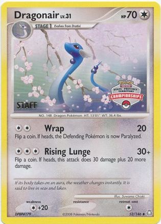 [PKM] Dragonair (52/146) (State Province Territory Championship Staff) [Diamond & Pearl: Legends Awakened]