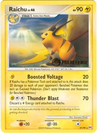 [PKM] Raichu (27/99) (Prerelease Promo) [Nintendo: Black Star Promos]