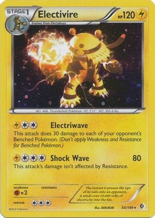 [PKM-R] Electivire (54/149) (Cosmos Holo) (Blister Exclusive) [Black & White: Boundaries Crossed]