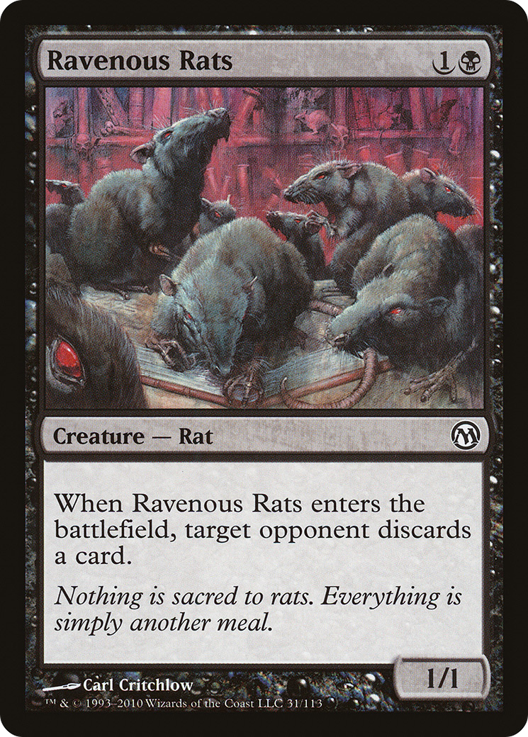 {C} Ravenous Rats [Duels of the Planeswalkers][DPA 031] - Misty Mountain Games