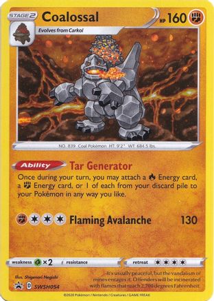 [PKM] Coalossal (SWSH054) [Sword & Shield: Black Star Promos]