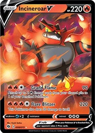 [PKM-R] Incineroar V (008/073) [Sword & Shield: Champion's Path]