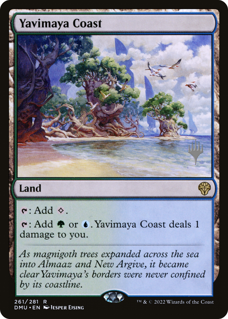 {R} Yavimaya Coast (Promo Pack) [Dominaria United Promos][PP DMU 261]