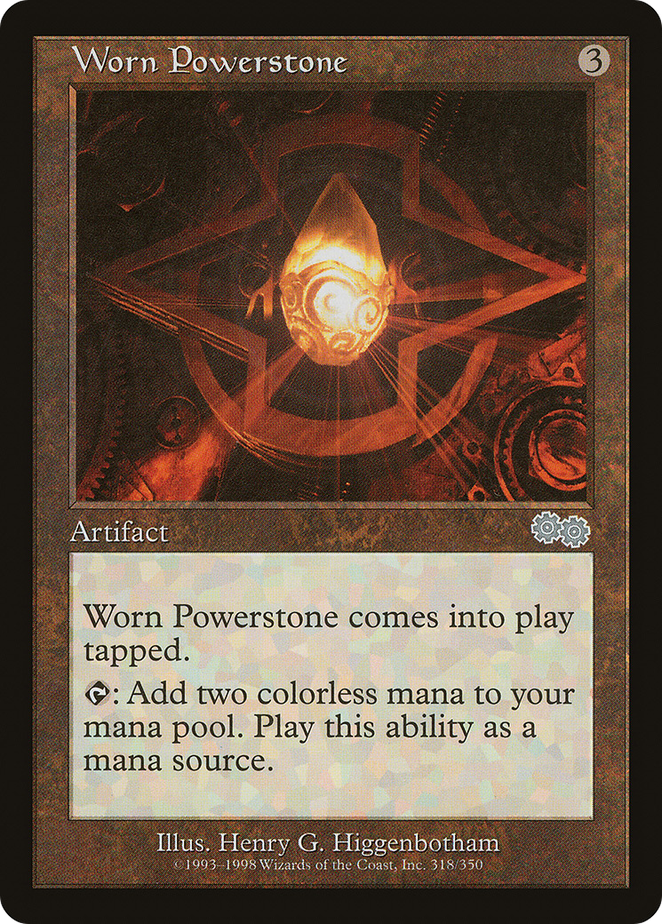 {C} Worn Powerstone [Urza's Saga][USG 318]