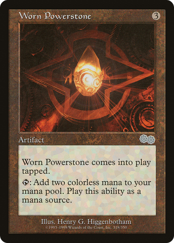 {C} Worn Powerstone [Urza's Saga][USG 318]