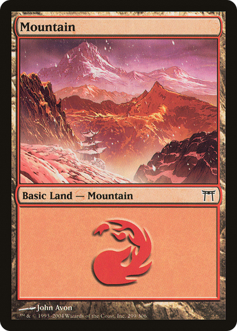 {B}[CHK 299] Mountain (299) [Champions of Kamigawa]