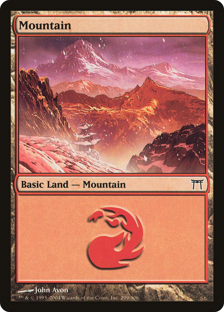 {B}[CHK 299] Mountain (299) [Champions of Kamigawa]