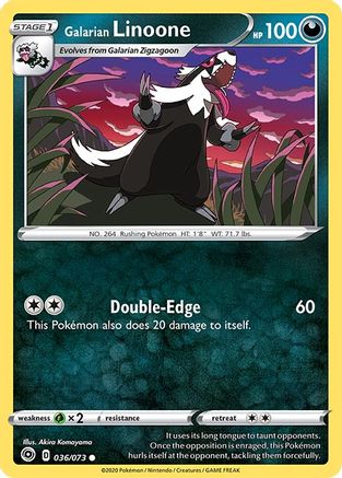 [PKM-C] Galarian Linoone (036/073) [Sword & Shield: Champion's Path]