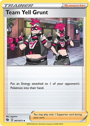 [PKM] Team Yell Grunt (067/073) [Sword & Shield: Champion's Path]