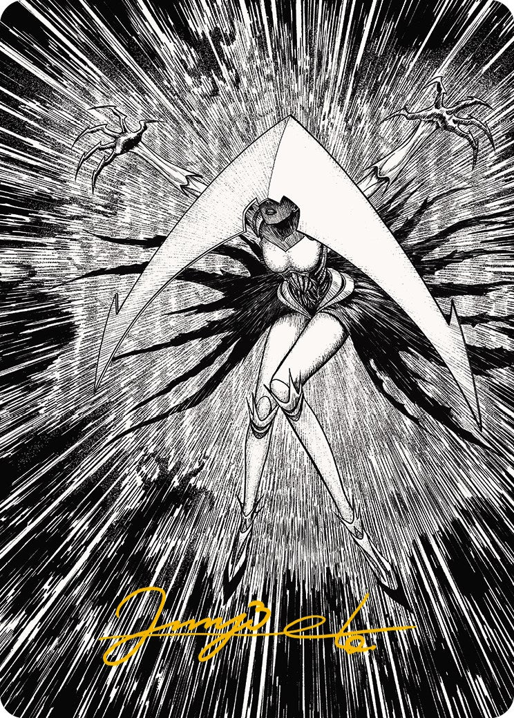 {A} Elesh Norn, Mother of Machines 2 Art Card (Gold-Stamped Signature) [Phyrexia: All Will Be One Art Series][GS AONE 064]