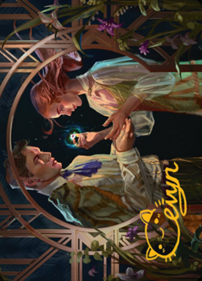 {A} Prosperous Partnership Art Card (Gold-Stamped Signature) [Streets of New Capenna Art Series][GS ASNC 063]
