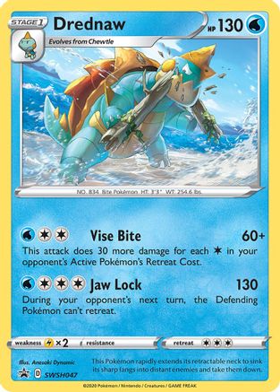 [PKM] Drednaw (SWSH047) [Sword & Shield: Black Star Promos]