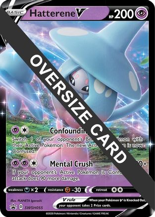 [JUM PKM-R] Hatterene V (SWSH055) (Jumbo Card) [Sword & Shield: Black Star Promos]