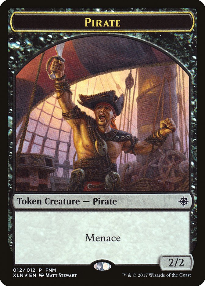 {T} Pirate // Treasure Double-sided Token [Friday Night Magic 2017][TF17 012]