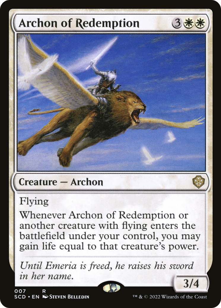 {R} Archon of Redemption [Starter Commander Decks][SCD 007]