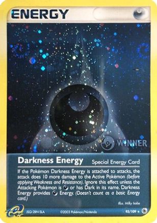 [TR] Darkness Energy (93/109) (Special) (Winner) [EX: Ruby & Sapphire]