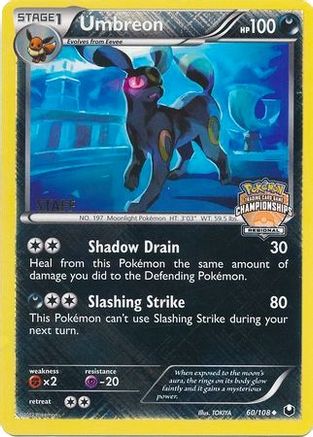 [PKM-R] Umbreon (60/108) (Regional Championship Promo Staff) [Black & White: Dark Explorers]