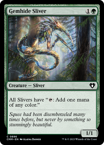 {C} Gemhide Sliver [Commander Masters][CMM 896]