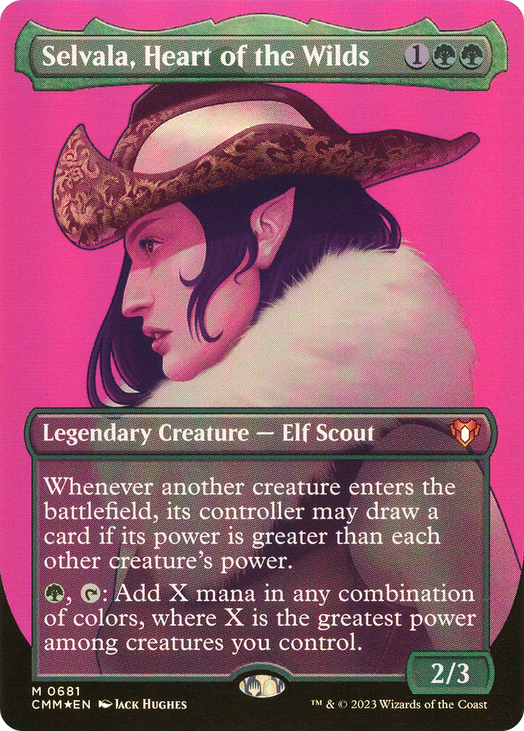 {R} Selvala, Heart of the Wilds (Textured Foil) [Commander Masters][CMM 1064]