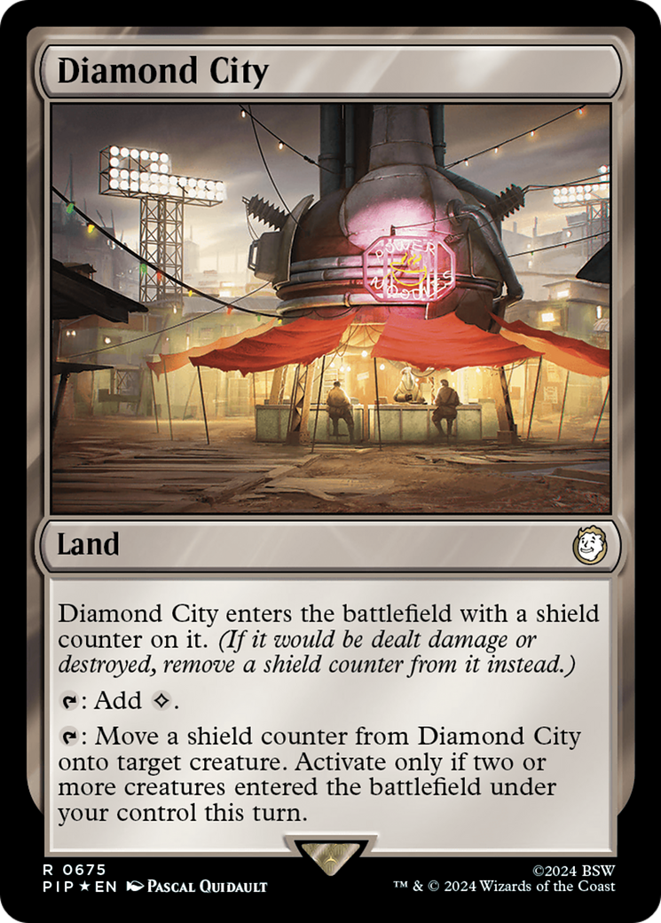 {R} Diamond City (Surge Foil) [Fallout][PIP 675]