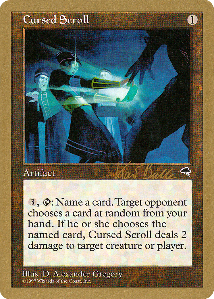 {R} Cursed Scroll (Kai Budde) [World Championship Decks 1999][GB WC99 KB281]