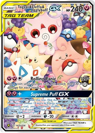 [PKM] Togepi & Cleffa & Igglybuff GX (143a/236) [Alternate Art Promos]