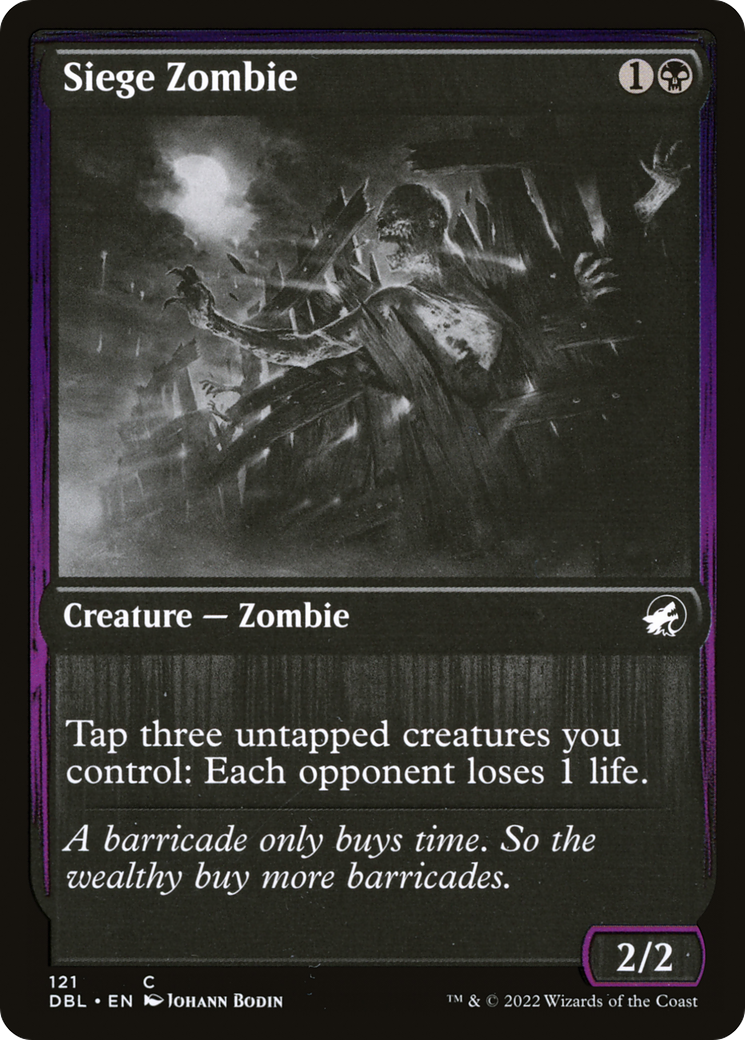 {C} Siege Zombie [Innistrad: Double Feature][DBL 121]