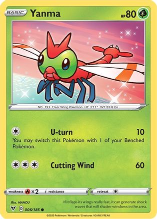 [PKM] Yanma (006/185) [Sword & Shield: Vivid Voltage]
