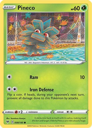 [PKM] Pineco (008/185) [Sword & Shield: Vivid Voltage]