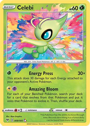[PKM-R] Celebi (009/185) [Sword & Shield: Vivid Voltage]
