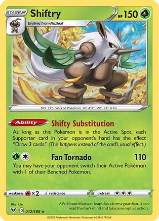 [PKM-R] Shiftry (012/185) [Sword & Shield: Vivid Voltage]