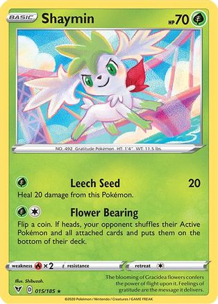 [PKM-R] Shaymin (015/185) [Sword & Shield: Vivid Voltage]