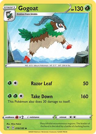 [PKM] Gogoat (018/185) [Sword & Shield: Vivid Voltage]