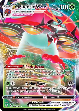 [PKM] Orbeetle VMAX (021/185) [Sword & Shield: Vivid Voltage]