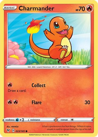 [PKM-C] Charmander (023/185) [Sword & Shield: Vivid Voltage]