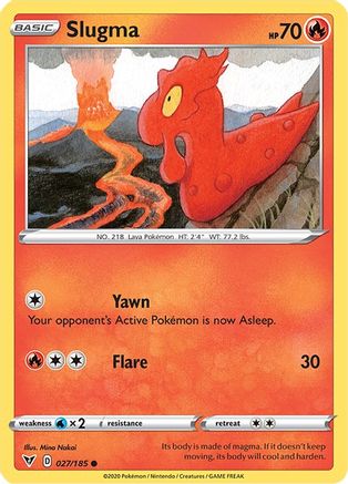 [PKM] Slugma (027/185) [Sword & Shield: Vivid Voltage]