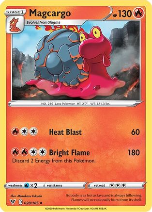 [PKM] Magcargo (028/185) [Sword & Shield: Vivid Voltage]