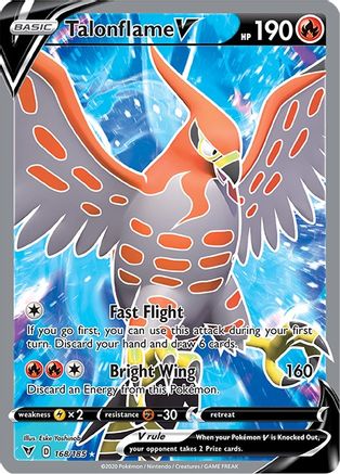 [PKM-R] Talonflame V (168/185) [Sword & Shield: Vivid Voltage]