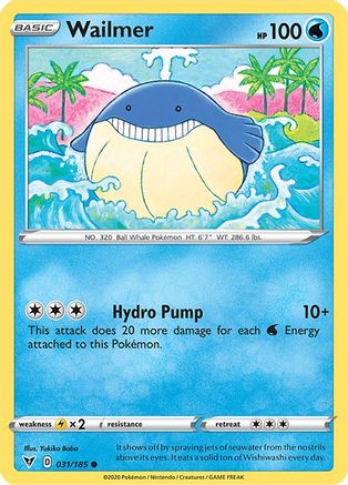 [PKM] Wailmer (031/185) [Sword & Shield: Vivid Voltage]