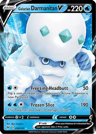 [PKM] Galarian Darmanitan V (036/185) [Sword & Shield: Vivid Voltage]