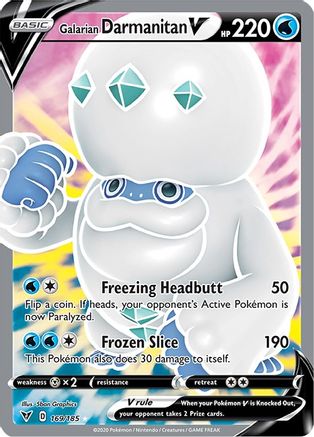[PKM] Galarian Darmanitan V (169/185) [Sword & Shield: Vivid Voltage]