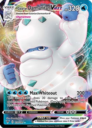[PKM] Galarian Darmanitan VMAX (037/185) [Sword & Shield: Vivid Voltage]