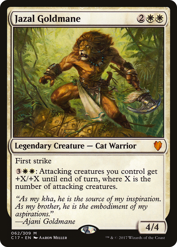 {R} Jazal Goldmane [Commander 2017][C17 062] - Misty Mountain Games