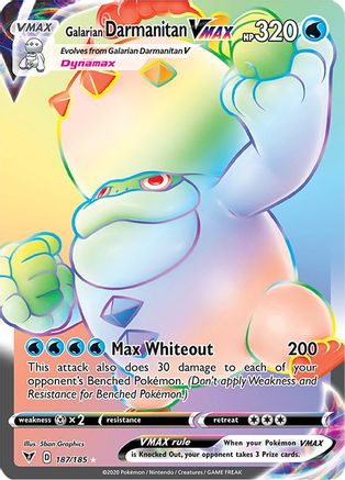 [PKM] Galarian Darmanitan VMAX (187/185) [Sword & Shield: Vivid Voltage]
