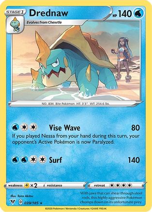 [PKM-R] Drednaw (039/185) [Sword & Shield: Vivid Voltage]