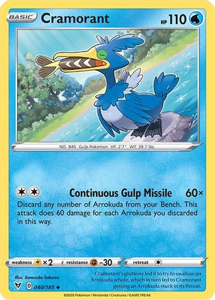 [PKM] Cramorant (040/185) [Sword & Shield: Vivid Voltage]