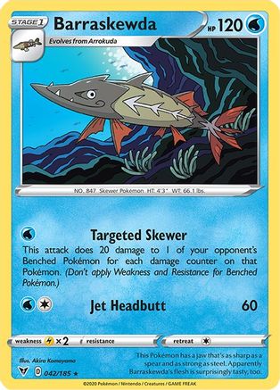 [PKM-R] Barraskewda (042/185) [Sword & Shield: Vivid Voltage]